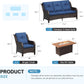 Outdoor Patio Furniture Set with Fire Pit Table
