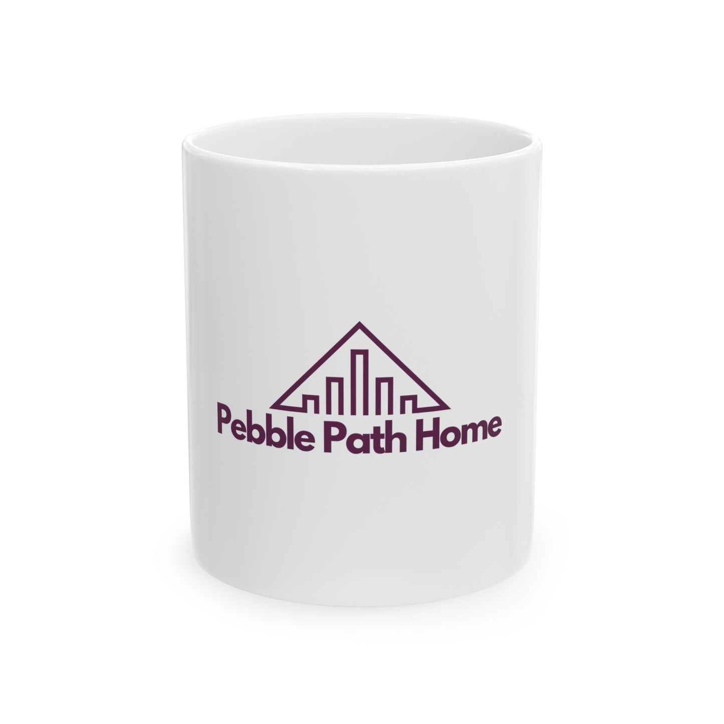 Pebble Path Home Logo Mug — Branded Ceramic Coffee Cup (11oz & 15oz)