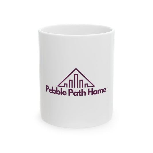Pebble Path Home Logo Mug — Branded Ceramic Coffee Cup (11oz & 15oz)