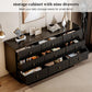 Matte Black Nine Drawer Organization Storage Cabinet