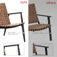 Vintage Brown Wicker Outdoor Furniture Set for Patio