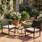 3-Piece Outdoor Patio Furniture Set – Wicker Chairs with Cushions+ Bar Table