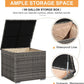 Outdoor Wicker Patio Furniture Set with Storage Box