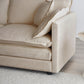 Comfy Deep Single Seat Sofa Upholstered Reading Armchair