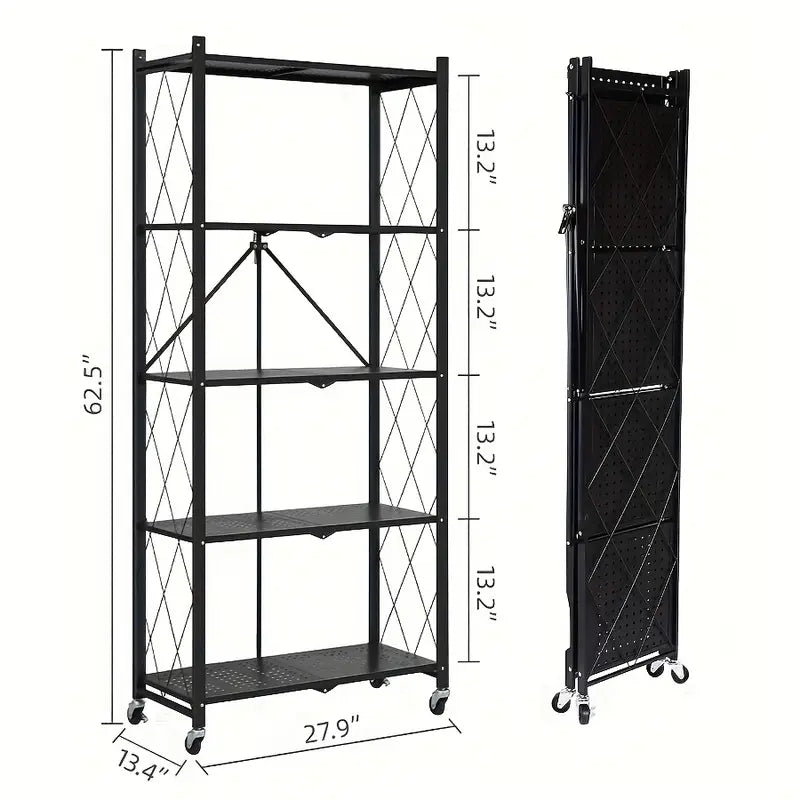 Heavy-Duty Shelving Unit | Metal 3/4/5-Tier Storage Rack