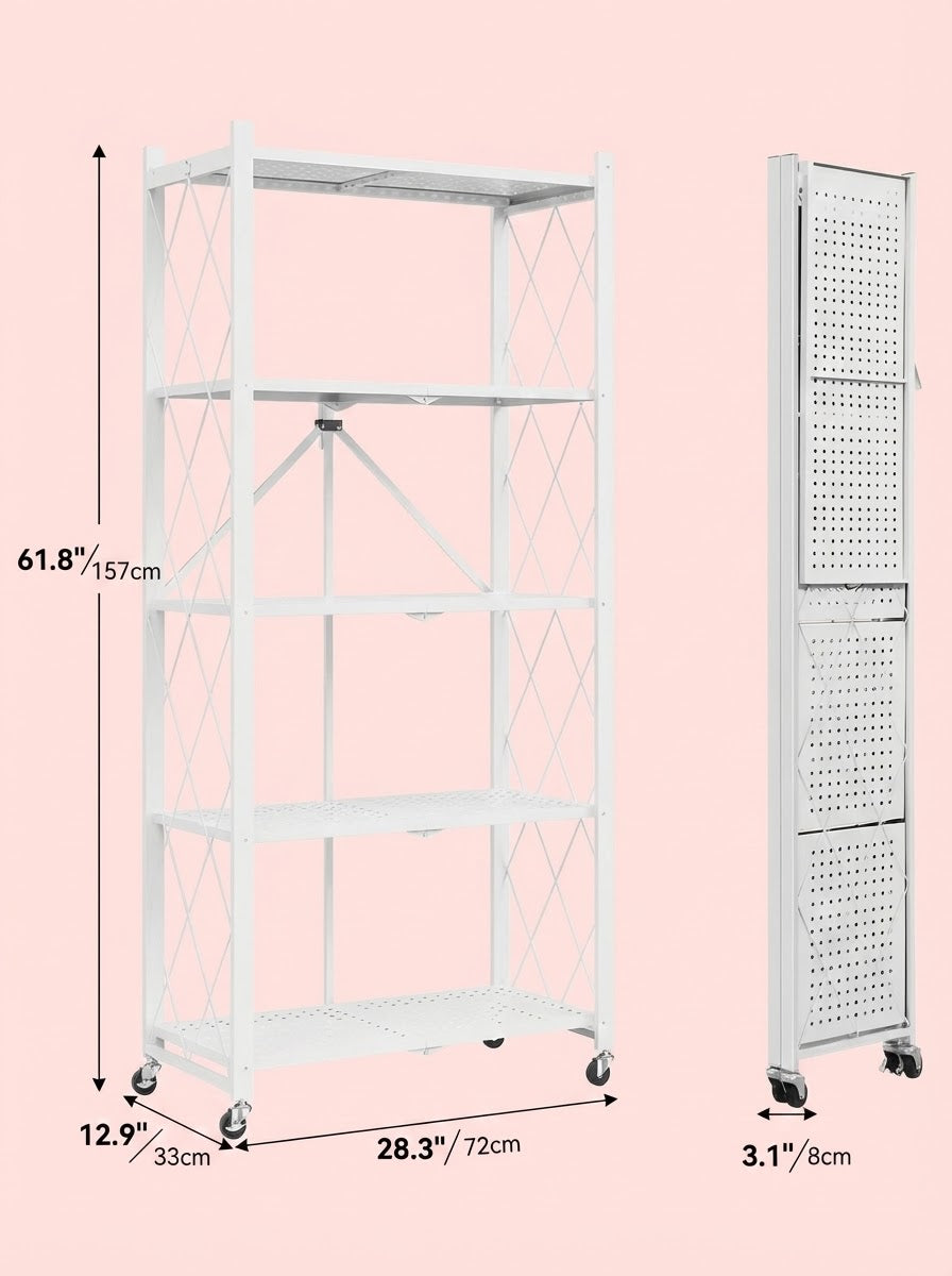 Heavy-Duty Shelving Unit | Metal 3/4/5-Tier Storage Rack