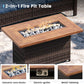Outdoor Patio Furniture Set with Fire Pit Table