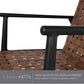 Vintage Brown Wicker Outdoor Furniture Set for Patio
