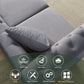 80" Grey Velvet Chesterfield Sofa