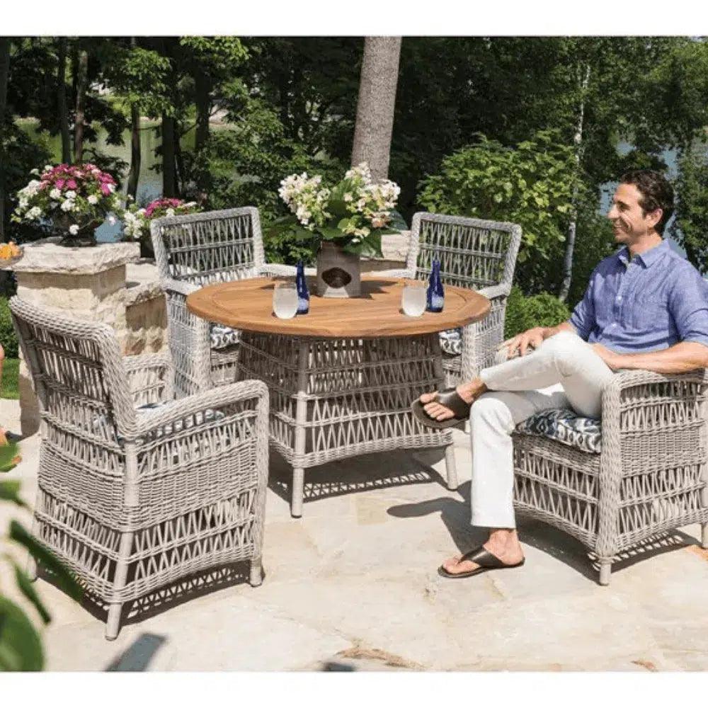 Mackinac  Wicker Outdoor Furniture Dining Set for 4