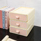Pastel Gingham Desktop Stationery Organizer