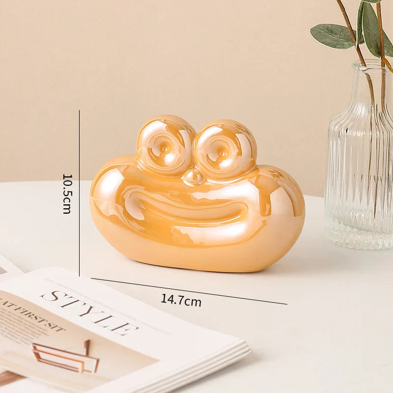 Sausage Shaped Ceramic Decorative Ornament Creative Kitchen Living Room Decor