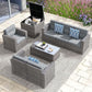 Outdoor Wicker Patio Furniture Set with Storage Box