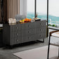 Matte Black Nine Drawer Organization Storage Cabinet