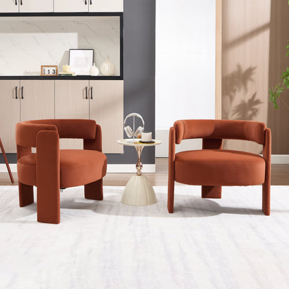 Accent Chair for Living Room, Velvet Comfy Single Sofa Chair