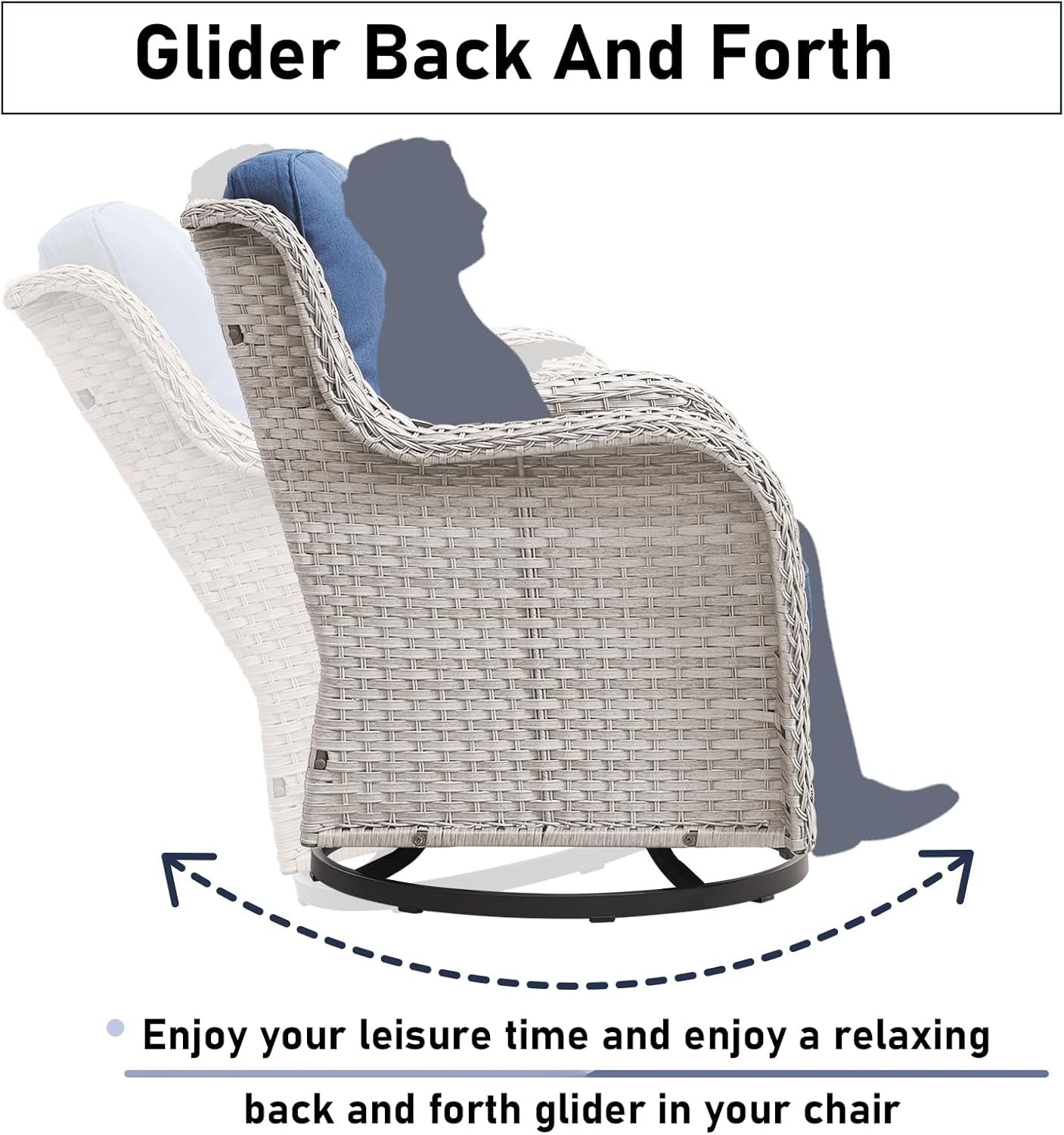 Cozy 11 Piece Outdoor Furniture Set with Swivel Chairs