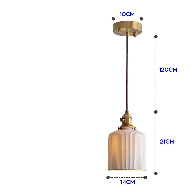 Japanese Simple Creative Light-transmitting Porcelain Chandelier