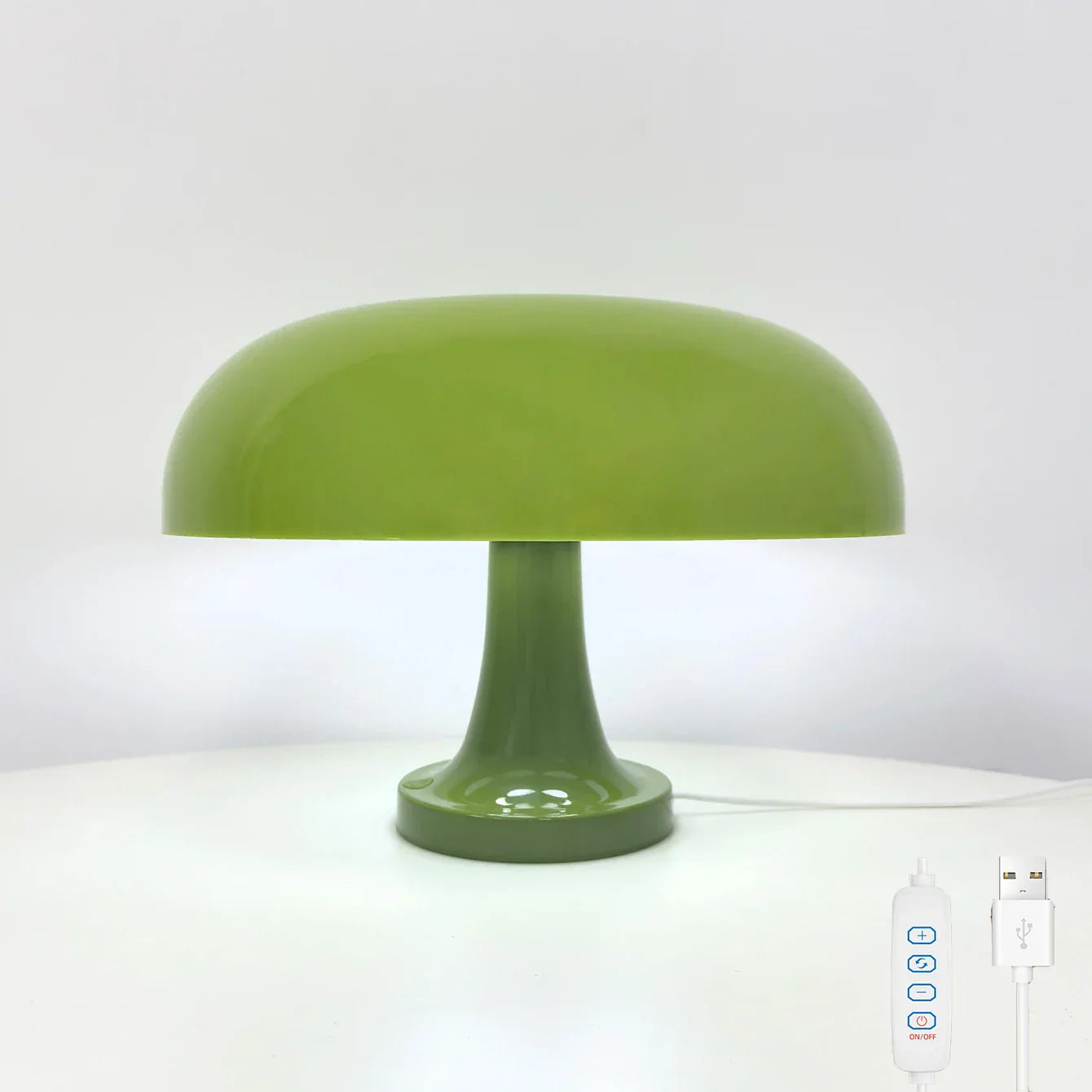 DecorBites™ Mushroom table lamp minimalist modern bedroom bedside lamp Danish designer orange decorative table lamp