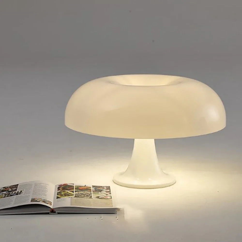 DecorBites™ Mushroom table lamp minimalist modern bedroom bedside lamp Danish designer orange decorative table lamp