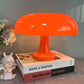 DecorBites™ Mushroom table lamp minimalist modern bedroom bedside lamp Danish designer orange decorative table lamp