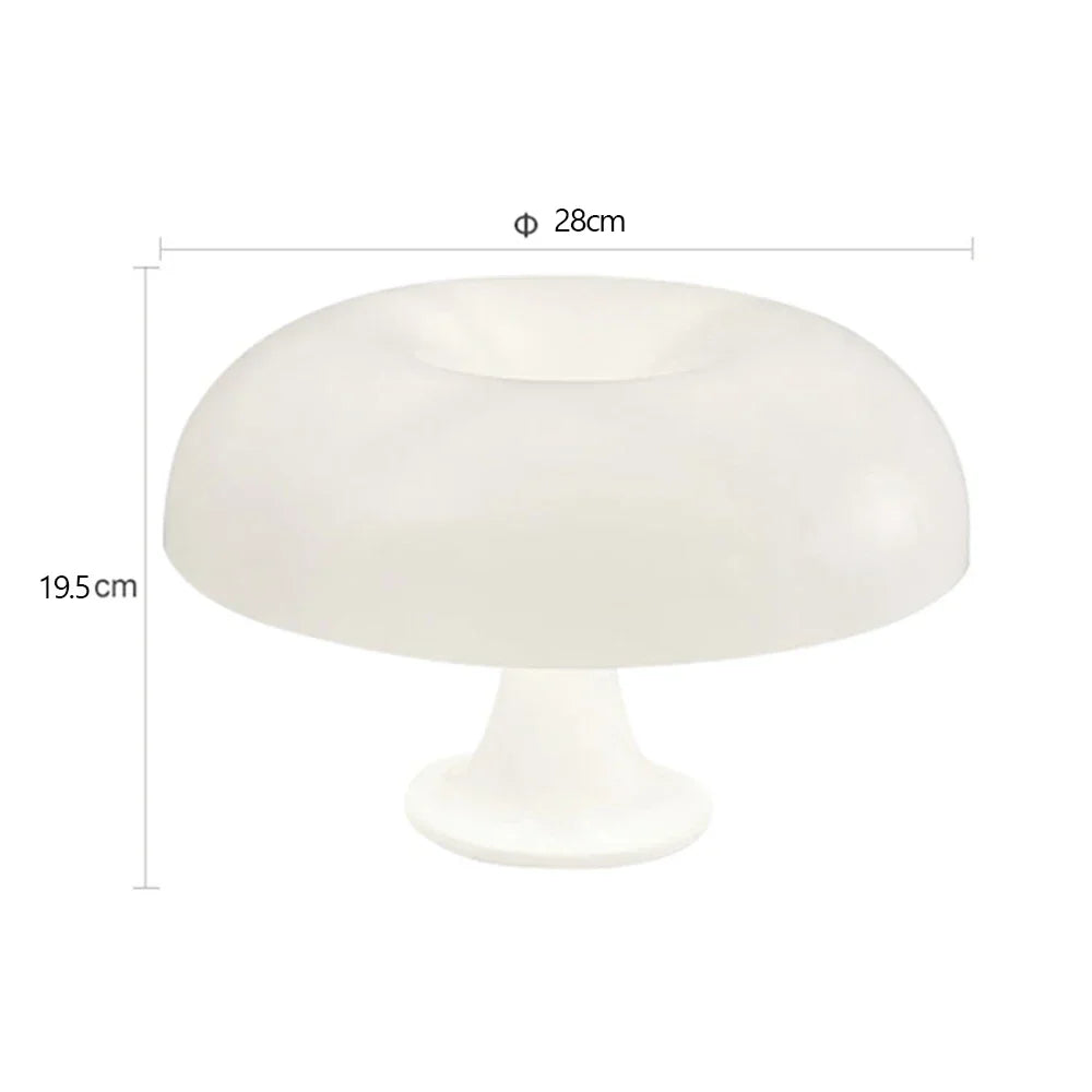DecorBites™ Mushroom table lamp minimalist modern bedroom bedside lamp Danish designer orange decorative table lamp