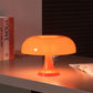 DecorBites™ Mushroom table lamp minimalist modern bedroom bedside lamp Danish designer orange decorative table lamp
